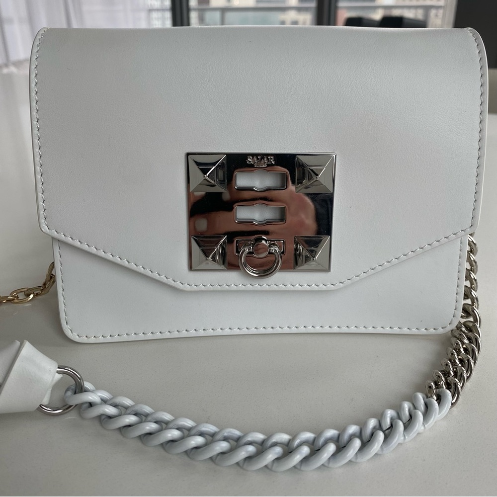 Salar Milano white shoulder bag
